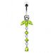 Orchid Flower Dangling Belly Ring - Monster Piercing