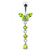 Butterfly Long Dangling Belly Ring - Monster Piercing