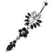 Dangling Butterfly Navel Body Jewelry Ring - Monster Piercing