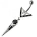 Sharp Weapon Dangling Belly Ring - Monster Piercing