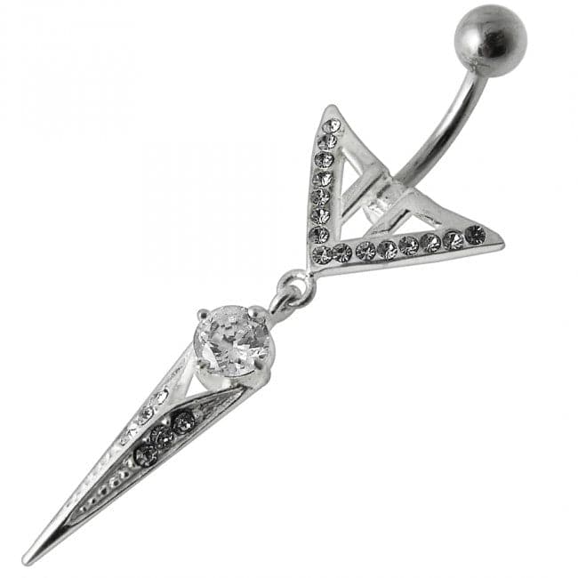 Sharp Weapon Dangling Belly Ring - Monster Piercing