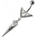 Sharp Weapon Dangling Belly Ring - Monster Piercing