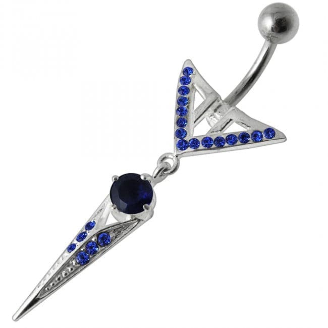 Sharp Weapon Dangling Belly Ring - Monster Piercing