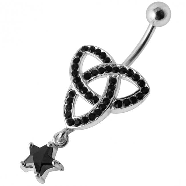 Mini Triple Celtic Dangling Belly Ring - Monster Piercing