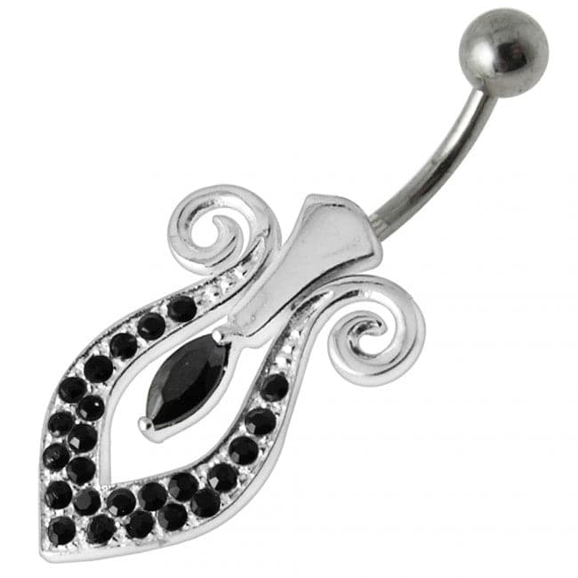 Tribal Marquise Belly Ring - Monster Piercing