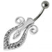 Tribal Marquise Belly Ring - Monster Piercing