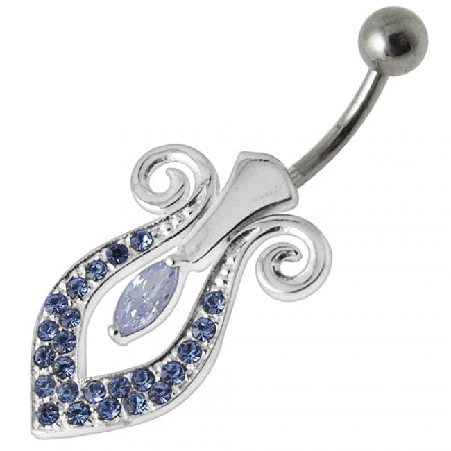 Tribal Marquise Belly Ring - Monster Piercing