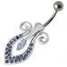 Tribal Marquise Belly Ring - Monster Piercing