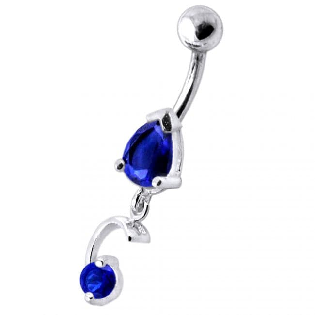 Elegant Dangling Belly Ring - Monster Piercing