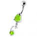 Elegant Dangling Belly Ring - Monster Piercing