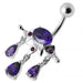 Fantasy Hemi Circle Dangling Belly Ring - Monster Piercing