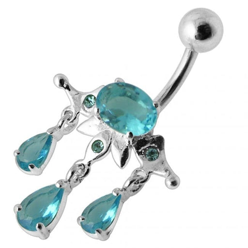 Fantasy Hemi Circle Dangling Belly Ring - Monster Piercing