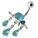 Fantasy Hemi Circle Dangling Belly Ring - Monster Piercing