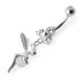 Trillium Angel & Ball Jeweled Belly Ring - Monster Piercing