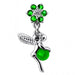 Flower Angel & Ball Jeweled Belly Ring - Monster Piercing