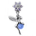 Flower Angel & Ball Jeweled Belly Ring - Monster Piercing