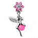 Flower Angel & Ball Jeweled Belly Ring - Monster Piercing