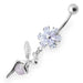 Daisy Angel & Ball Jeweled Belly Ring - Monster Piercing