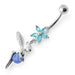 Pentas Angel & Ball Jeweled Belly Ring - Monster Piercing