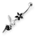 Pentas Angel & Ball Jeweled Belly Ring - Monster Piercing