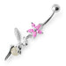 Pentas Angel & Ball Jeweled Belly Ring - Monster Piercing