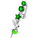 Star and Gem Angel Jeweled Belly Ring - Monster Piercing