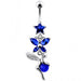 Butterfly Angel & Ball Jeweled Belly Ring - Monster Piercing