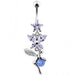 Butterfly Angel & Ball Jeweled Belly Ring - Monster Piercing