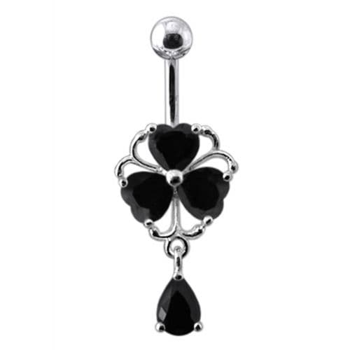 Dangling Heart Belly Ring - Monster Piercing