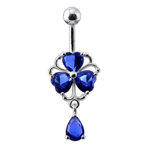 Dangling Heart Belly Ring - Monster Piercing