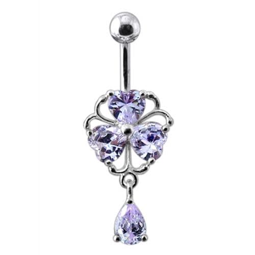 Dangling Heart Belly Ring - Monster Piercing