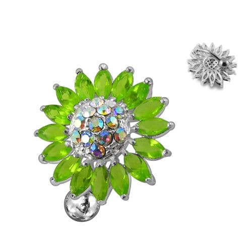 Dangling Flower Navel Bar - Monster Piercing