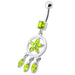 Fancy Dangling SS Belly Ring - Monster Piercing