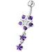 Fancy Jeweled Star Dangling Belly Ring - Monster Piercing