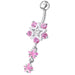 Fancy Jeweled Star Dangling Belly Ring - Monster Piercing