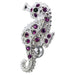 Fancy Jeweled Sea Horse Reverse Dangling Belly Ring - Monster Piercing