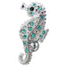 Fancy Jeweled Sea Horse Reverse Dangling Belly Ring - Monster Piercing