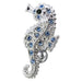 Fancy Jeweled Sea Horse Reverse Dangling Belly Ring - Monster Piercing