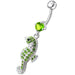 Jeweled Sea Horse Dangling Belly Ring - Monster Piercing