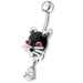 Jeweled Cat Dangling Navel Banana - Monster Piercing