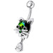 Jeweled Cat Dangling Navel Banana - Monster Piercing