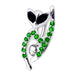 Fancy Jeweled Cat Dangling Reverse Belly Ring - Monster Piercing