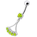 Fancy  Jeweled Dangling Belly Navel Ring Body Jewelry - Monster Piercing