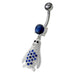 Jeweled Penguin Dangling Belly Ring - Monster Piercing