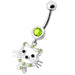 Jeweled Cat Dangling Belly Banana - Monster Piercing