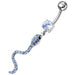 Jeweled Snake Dangling Belly Ring - Monster Piercing