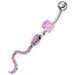 Jeweled Snake Dangling Belly Ring - Monster Piercing