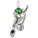 Jeweled Skull Dangling Reverse Belly Ring - Monster Piercing