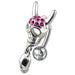 Jeweled Skull Dangling Reverse Belly Ring - Monster Piercing