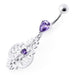 Fancy Ancient Pot Jeweled Dangling Belly Ring - Monster Piercing